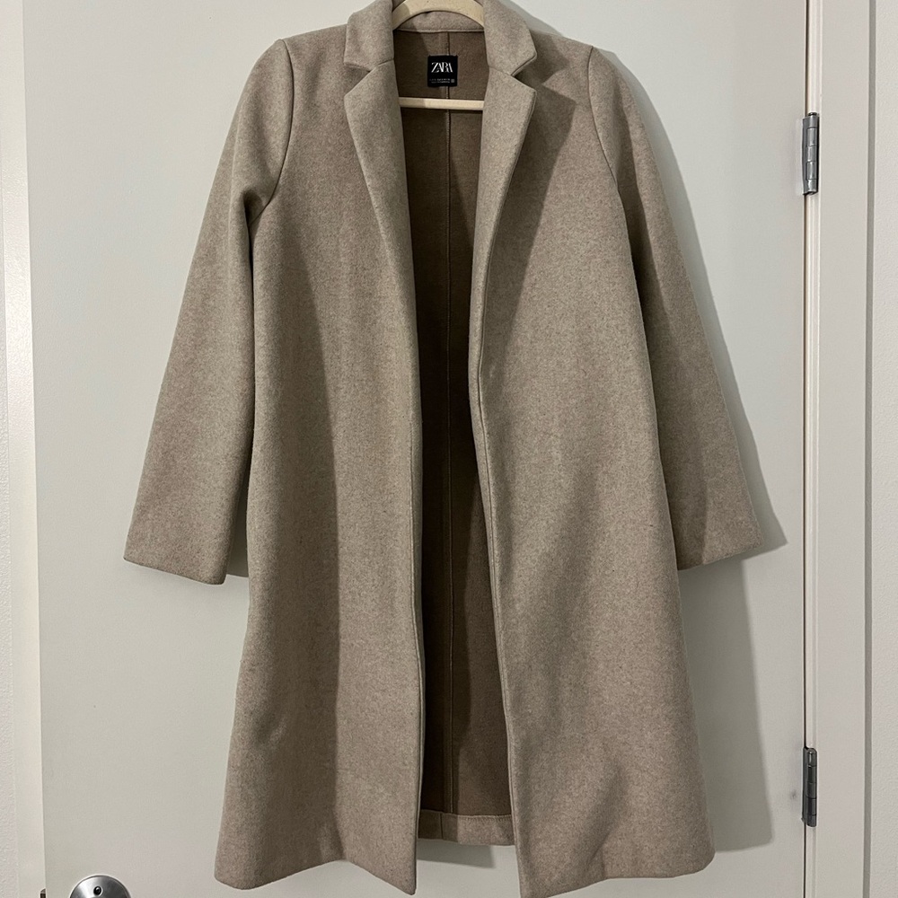 ZARA thick textured coat (preloved)